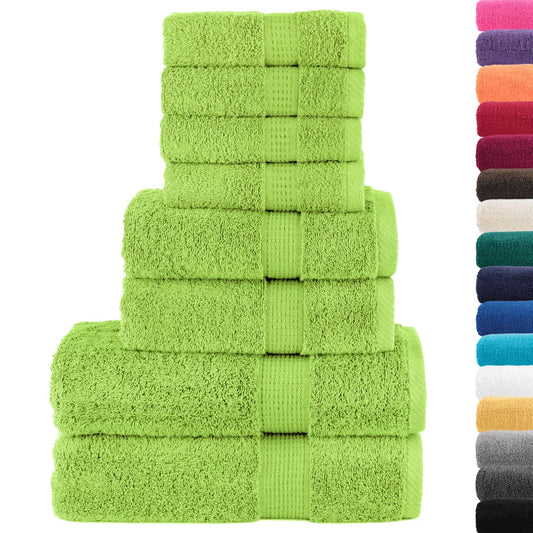 8 Piece Premium Towel Set SOLUND Apple Green 600 gsm 8 Piece Premium Towel Set SOLUND Apple Green 600 gsm