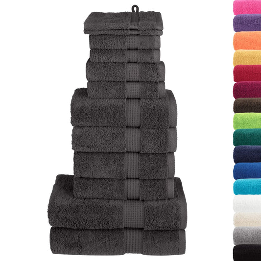 12 Piece Premium Towel Set SOLUND Anthracite 600 gsm 12 Piece Premium Towel Set SOLUND Anthracite 600 gsm