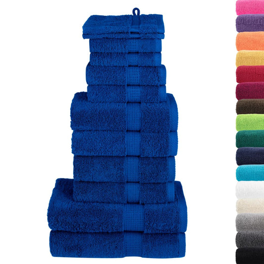 12 Piece Premium Towel Set SOLUND Blue 600 gsm 12 Piece Premium Towel Set SOLUND Blue 600 gsm