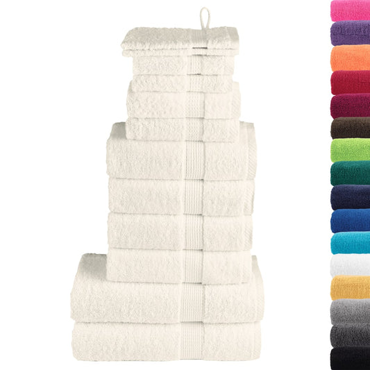 12 Piece Premium Towel Set SOLUND Cream 600 gsm 12 Piece Premium Towel Set SOLUND Cream 600 gsm