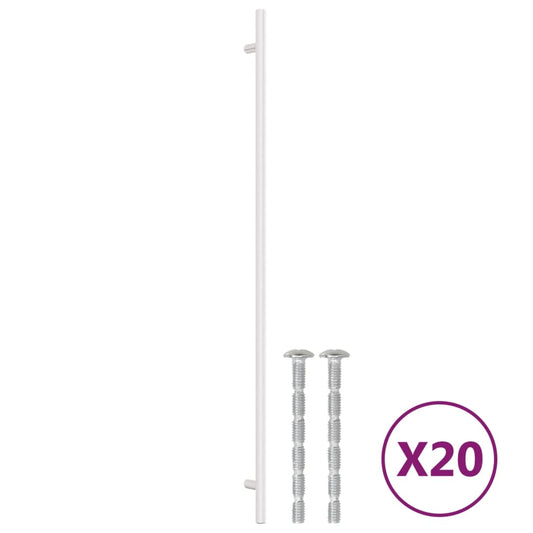 Cabinet Handles 20 pcs Silver 480 mm Stainless Steel Cabinet Handles 20 pcs Silver 480 mm Stainless Steel