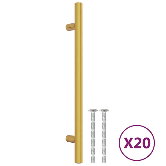 Cabinet Handles 20 pcs Gold 160 mm Stainless Steel Cabinet Handles 20 pcs Gold 160 mm Stainless Steel
