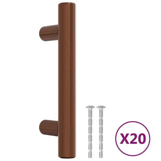 Cabinet Handles 20 pcs Bronze 64 mm Stainless Steel Cabinet Handles 20 pcs Bronze 64 mm Stainless Steel