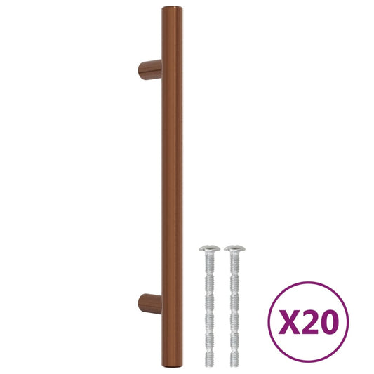 Cabinet Handles 20 pcs Bronze 128 mm Stainless Steel Cabinet Handles 20 pcs Bronze 128 mm Stainless Steel
