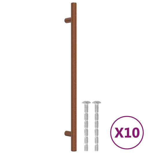 Cabinet Handles 10 pcs Bronze 224 mm Stainless Steel Cabinet Handles 10 pcs Bronze 224 mm Stainless Steel