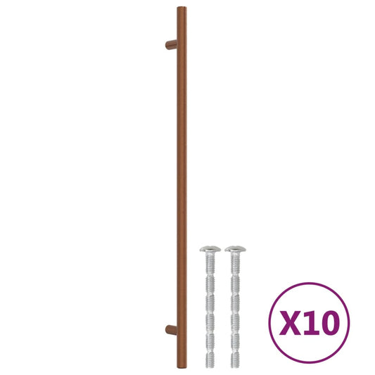Cabinet Handles 10 pcs Bronze 320 mm Stainless Steel Cabinet Handles 10 pcs Bronze 320 mm Stainless Steel