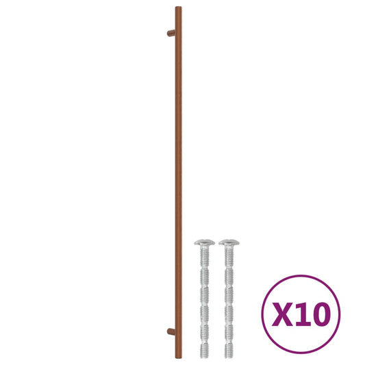 Cabinet Handles 10 pcs Bronze 480 mm Stainless Steel Cabinet Handles 10 pcs Bronze 480 mm Stainless Steel