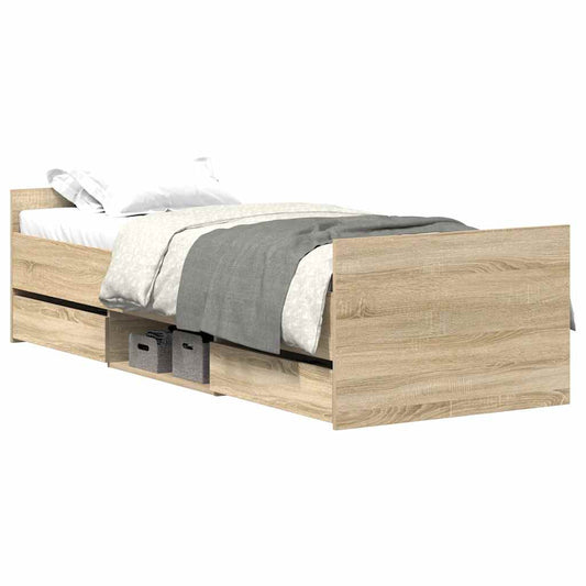 Bed Frame without Mattress Sonoma Oak 90x200 cm Bed Frame without Mattress Sonoma Oak 90x200 cm
