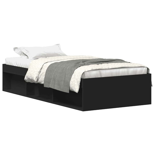 Bed Frame without Mattress Black 90x200 cm Bed Frame without Mattress Black 90x200 cm