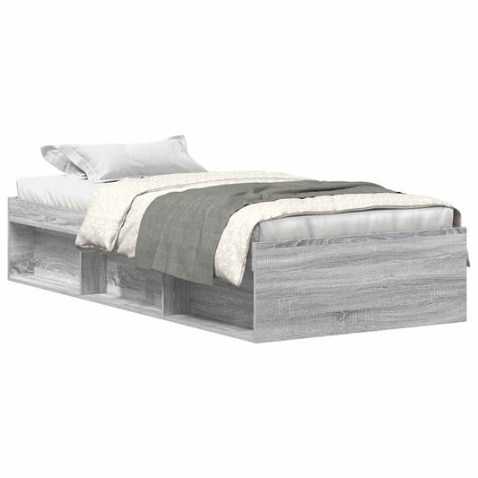 Bed Frame without Mattress Grey Sonoma 90x200 cm Bed Frame without Mattress Grey Sonoma 90x200 cm