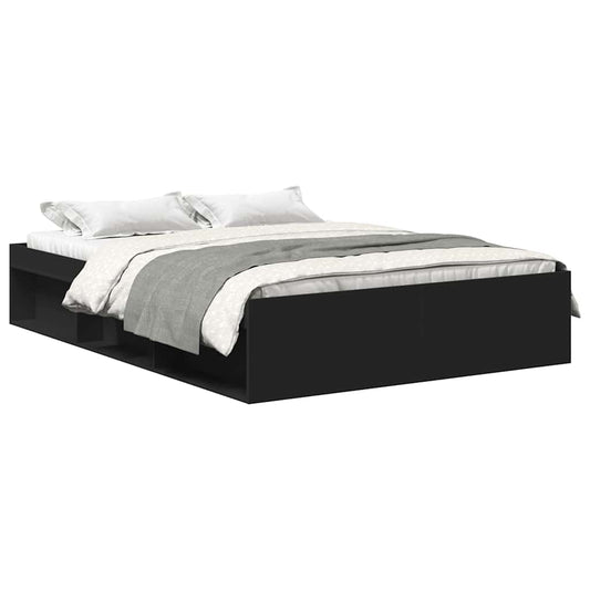 Bed Frame without Mattress Black 140x200 cm Bed Frame without Mattress Black 140x200 cm