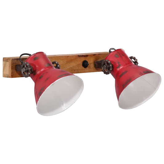 Wall Lamp 25 W Distressed Red 45x25 cm E27 Wall Lamp 25 W Distressed Red 45x25 cm E27