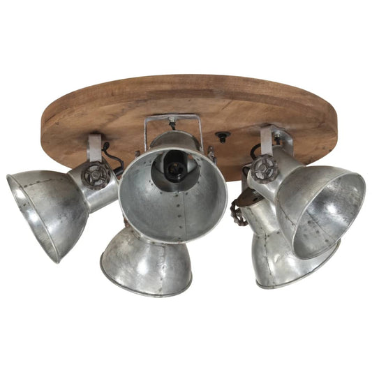 Ceiling Lamp 25 W Vintage Silver 50x50x25 cm E27 Ceiling Lamp 25 W Vintage Silver 50x50x25 cm E27