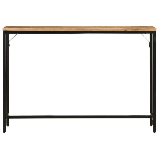 Console Table 110x30x75 cm Solid Rough Mango Wood and Iron Console Table 110x30x75 cm Solid Rough Mango Wood and Iron