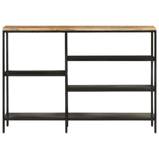 Console Table 110x30x75 cm Solid Rough Mango Wood and Iron Console Table 110x30x75 cm Solid Rough Mango Wood and Iron