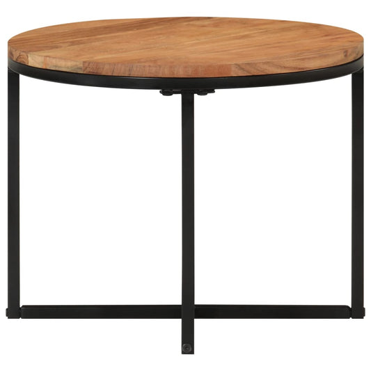 Coffee Table 45x45x35 cm Solid Wood Acacia and Iron Coffee Table 45x45x35 cm Solid Wood Acacia and Iron