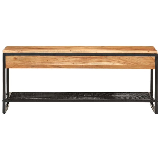 Shoe Bench 110x35x45 cm Solid Wood Acacia and Iron Shoe Bench 110x35x45 cm Solid Wood Acacia and Iron