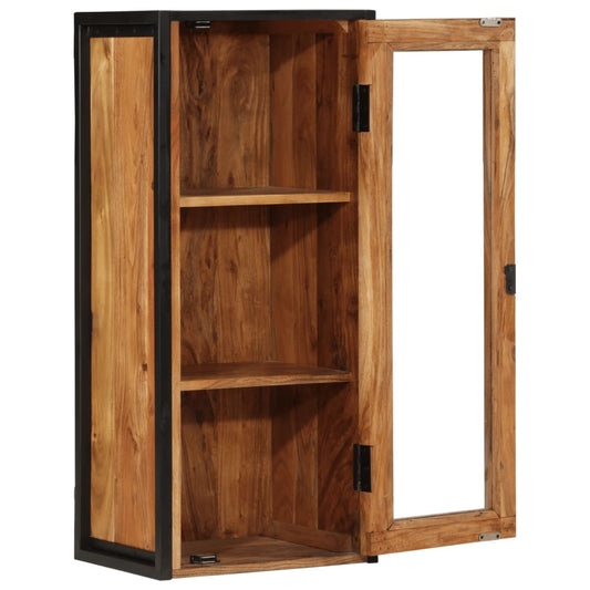 Bathroom Wall Cabinet 40x30x90 cm Solid Wood Acacia and Iron Bathroom Wall Cabinet 40x30x90 cm Solid Wood Acacia and Iron