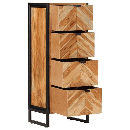 Bathroom Cabinet 40x30x100 cm Solid Wood Acacia and Iron Bathroom Cabinet 40x30x100 cm Solid Wood Acacia and Iron