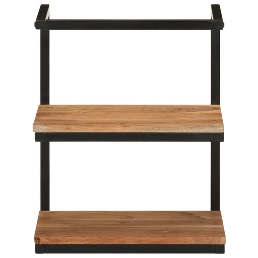 Wall Shelf 40x30x50 cm Solid Wood Acacia and Iron Wall Shelf 40x30x50 cm Solid Wood Acacia and Iron