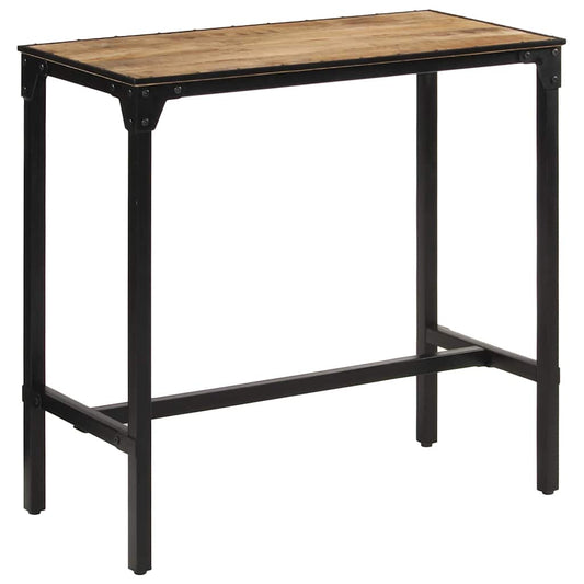 Bar Table 110x55x107 cm Solid Rough Wood Mango Bar Table 110x55x107 cm Solid Rough Wood Mango