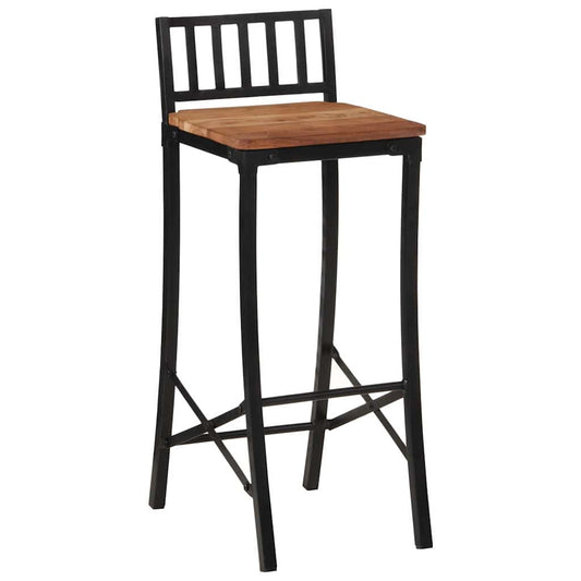 Bar Chairs 2 pcs Solid Wood Acacia Bar Chairs 2 pcs Solid Wood Acacia