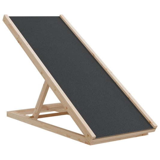 Dog Ramp Grey 100x40 cm Solid Wood Fir Dog Ramp Grey 100x40 cm Solid Wood Fir
