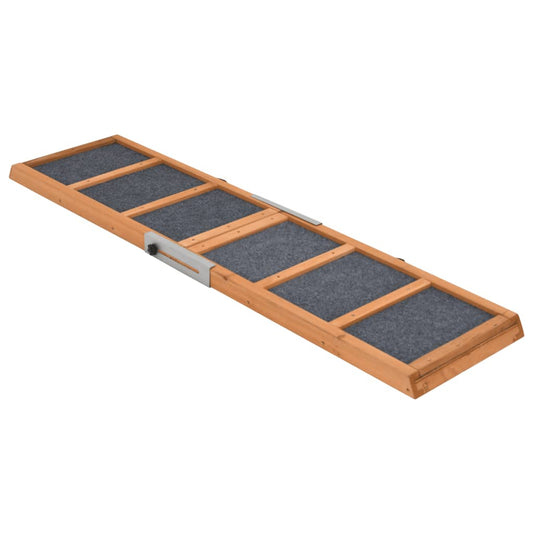Dog Ramp Grey 120x30 cm Solid Wood Fir Dog Ramp Grey 120x30 cm Solid Wood Fir