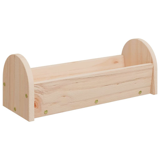 Rabbit Hay Feeder 28x10x10 cm Solid Wood Fir Rabbit Hay Feeder 28x10x10 cm Solid Wood Fir