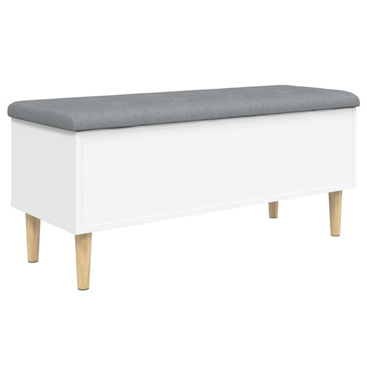 Storage Bench White 102x42x46 cm Engineered Wood Storage Bench White 102x42x46 cm Engineered Wood
