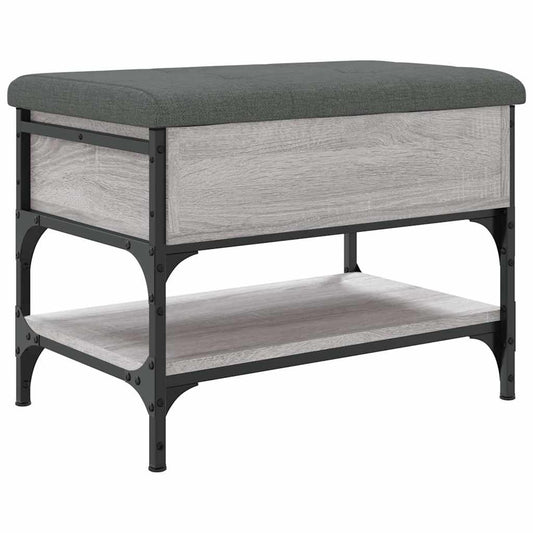 Shoe Bench Grey Sonoma 62x42x45 cm Engineered Wood Shoe Bench Grey Sonoma 62x42x45 cm Engineered Wood
