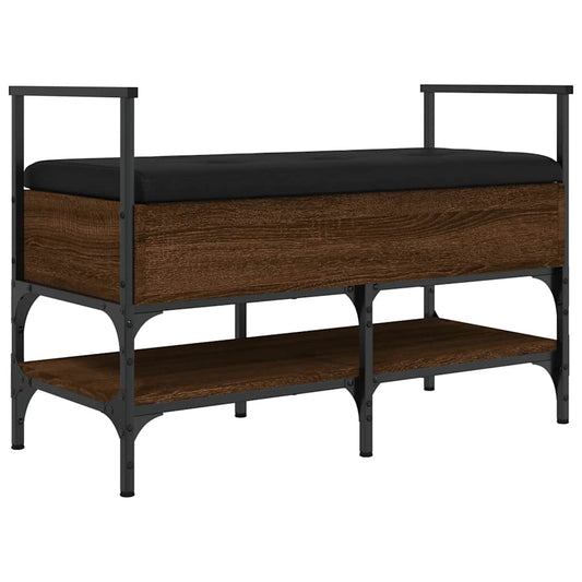 Shoe Bench Brown Oak 85.5x42x57.5 cm Engineered Wood Shoe Bench Brown Oak 85.5x42x57.5 cm Engineered Wood