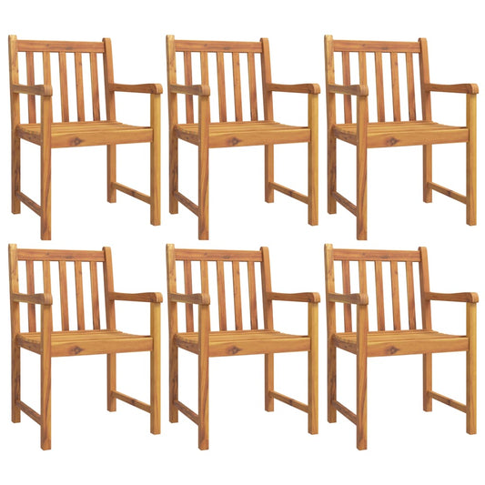 Garden Chairs 6 pcs 56x55,5x90 cm Solid Wood Acacia Garden Chairs 6 pcs 56x55,5x90 cm Solid Wood Acacia