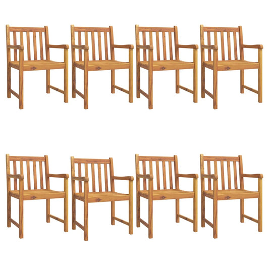 Garden Chairs 8 pcs 56x55,5x90 cm Solid Wood Acacia Garden Chairs 8 pcs 56x55,5x90 cm Solid Wood Acacia