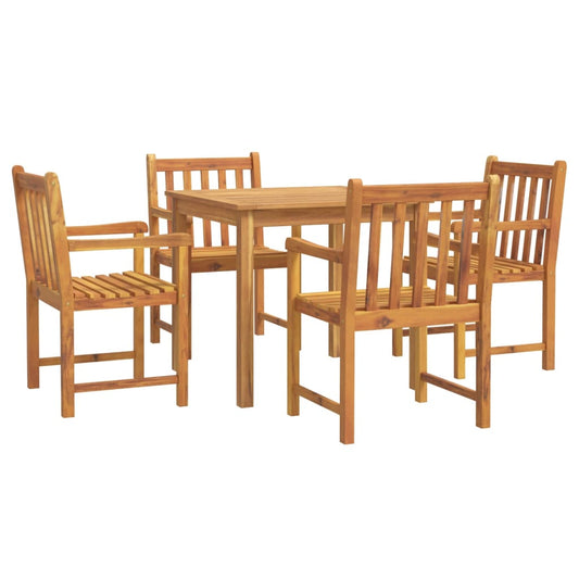 5 Piece Garden Dining Set Solid Wood Acacia 5 Piece Garden Dining Set Solid Wood Acacia