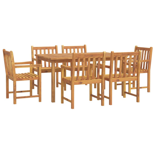 7 Piece Garden Dining Set Solid Wood Acacia 7 Piece Garden Dining Set Solid Wood Acacia