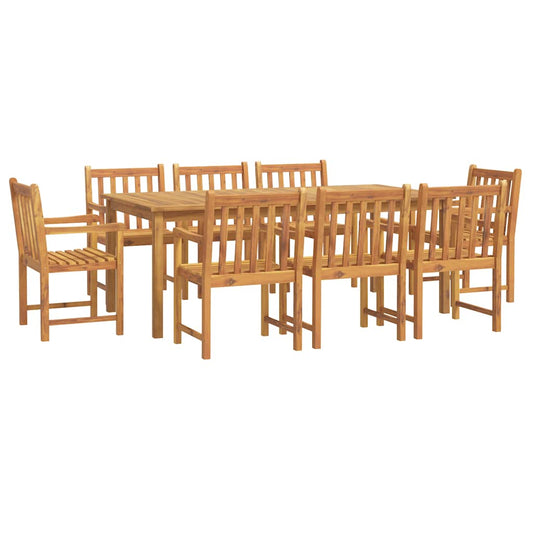 9 Piece Garden Dining Set Solid Wood Acacia 9 Piece Garden Dining Set Solid Wood Acacia
