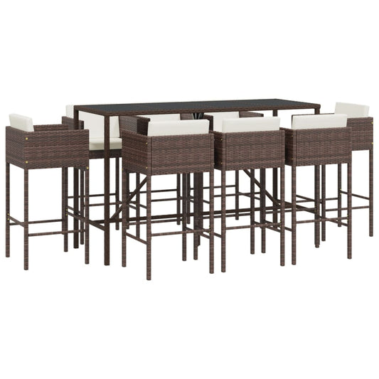 Garden Bar Set | Brown, Black, Cream White Garden Bar Set | Brown, Black, Cream White