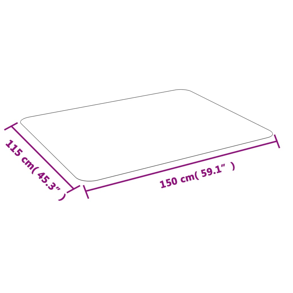 Floor Mat For Laminate or Carpet 150x115 cm PVC