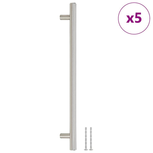 Cabinet Handles 5 pcs Silver 224 mm Stainless Steel Cabinet Handles 5 pcs Silver 224 mm Stainless Steel