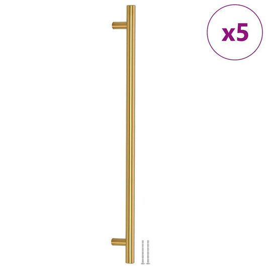 Cabinet Handles 5 pcs Gold 480 mm Stainless Steel Cabinet Handles 5 pcs Gold 480 mm Stainless Steel