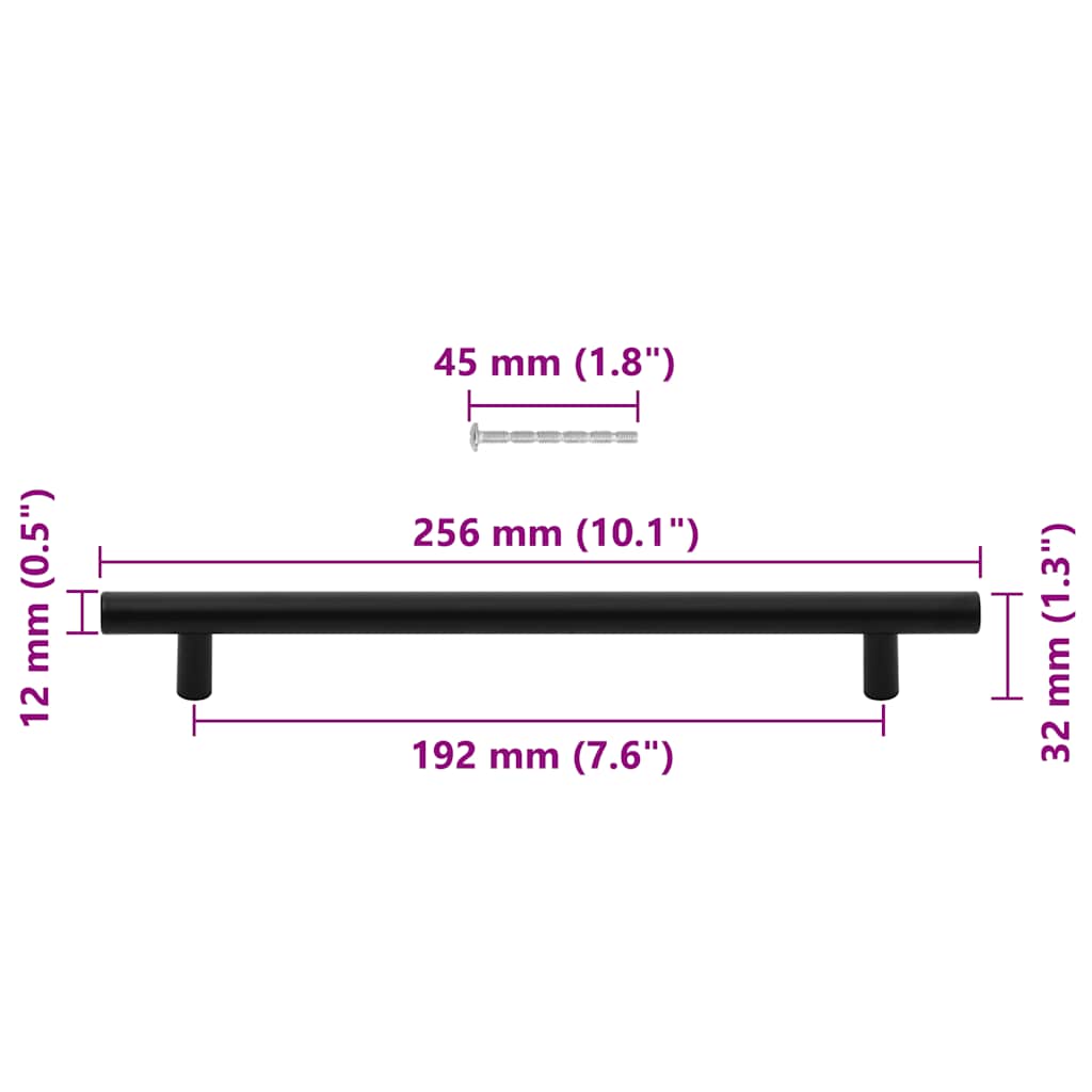 Cabinet Handle | Set of 5 | Black