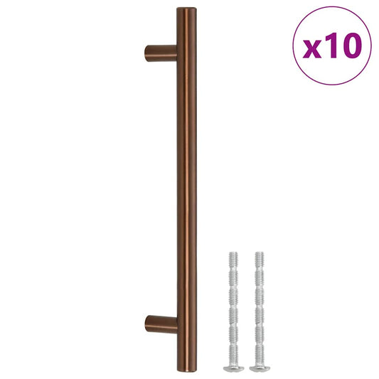 Cabinet Handles 10 pcs Bronze 160 mm Stainless Steel Cabinet Handles 10 pcs Bronze 160 mm Stainless Steel