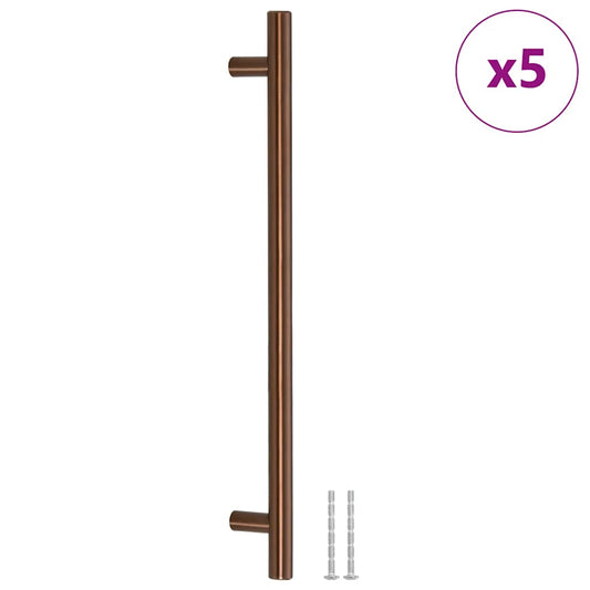 Cabinet Handles 5 pcs Bronze 224 mm Stainless Steel Cabinet Handles 5 pcs Bronze 224 mm Stainless Steel
