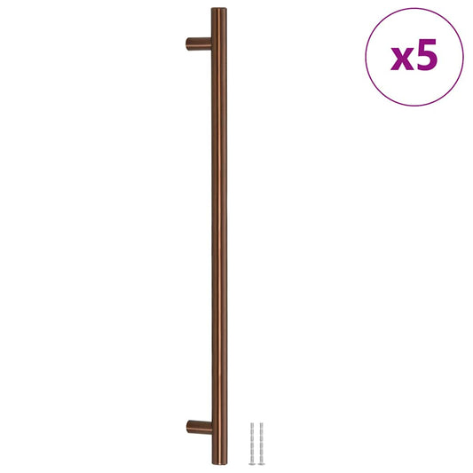 Cabinet Handles 5 pcs Bronze 480 mm Stainless Steel Cabinet Handles 5 pcs Bronze 480 mm Stainless Steel
