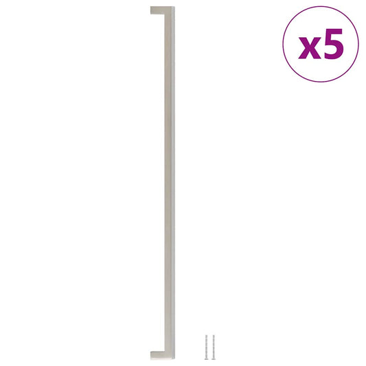 Cabinet Handles 5 pcs Silver 480 mm Stainless Steel Cabinet Handles 5 pcs Silver 480 mm Stainless Steel