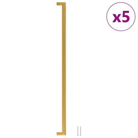 Cabinet Handles 5 pcs Gold 480 mm Stainless Steel Cabinet Handles 5 pcs Gold 480 mm Stainless Steel