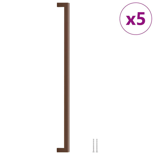 Cabinet Handles 5 pcs Bronze 480 mm Stainless Steel Cabinet Handles 5 pcs Bronze 480 mm Stainless Steel