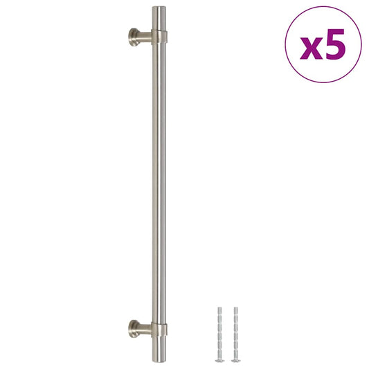 Cabinet Handles 5 pcs Silver 224 mm Stainless Steel Cabinet Handles 5 pcs Silver 224 mm Stainless Steel