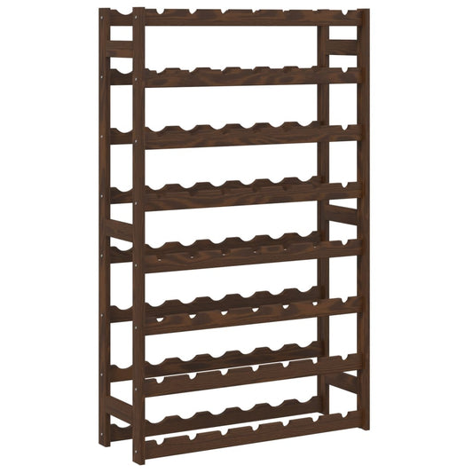 Wine Rack for 56 Bottles Brown Solid Wood Pine Wine Rack for 56 Bottles Brown Solid Wood Pine